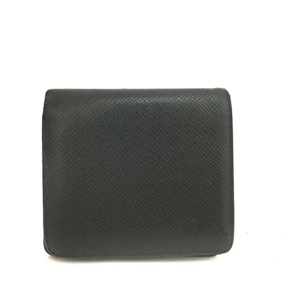 Authentic Louis Vuitton Men’s Black Taiga Leather Bifold Wallet-#14 - Picture 1 of 13